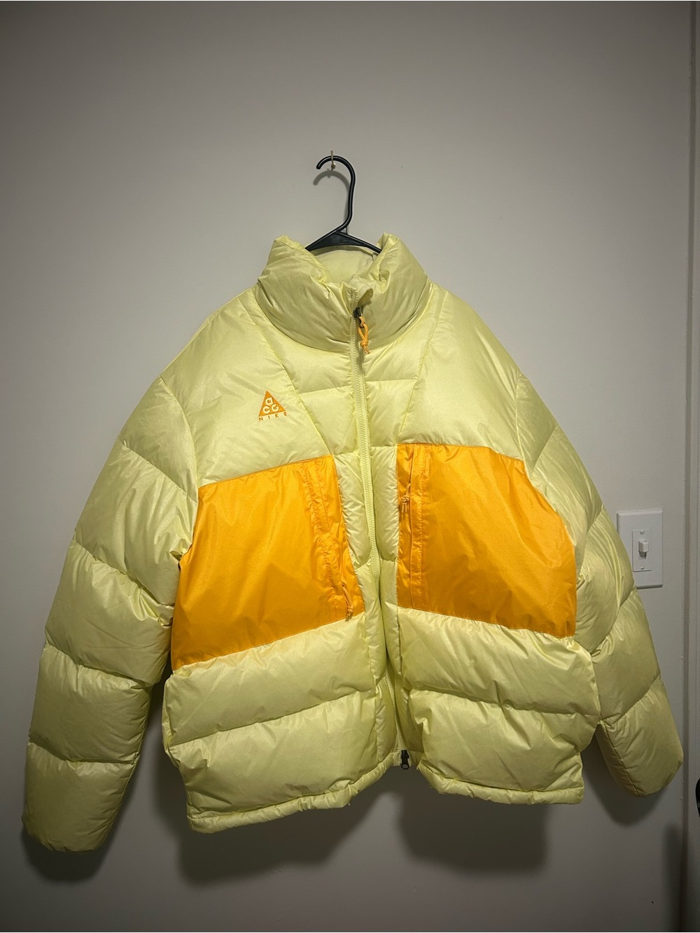 Nike ACG Yellow and Orange Men's Puffer Jacket